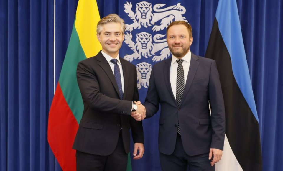 K. Budrys Meets with Estonian Foreign Minister in Tallinn